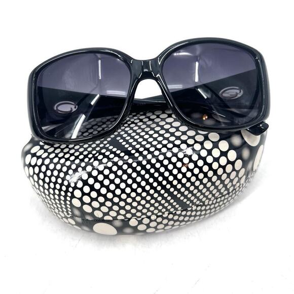 Oscar De La Renta Womens Sunglasses Mod 1191 Gradient Lens Black Frame & Case main image 4